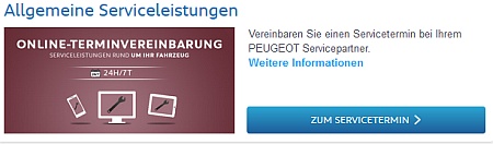 peugeot Online Termin